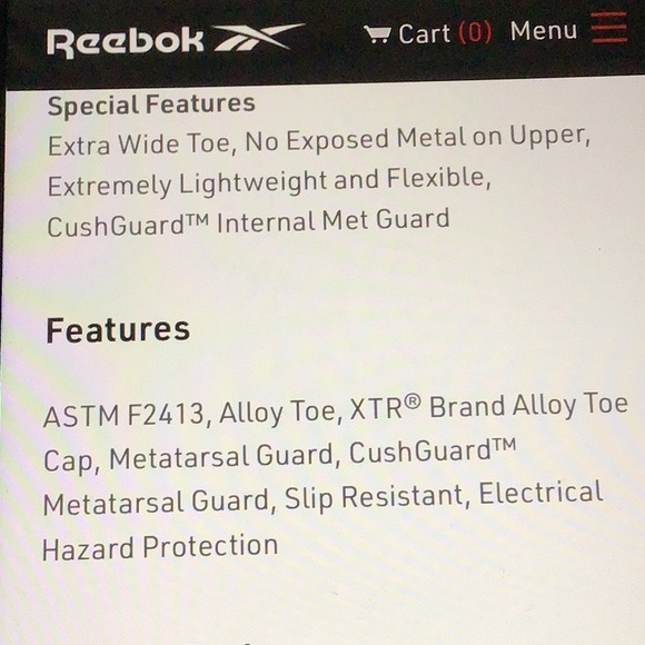 Reebok sublite cushion work main image 5